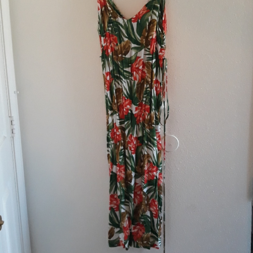 Long split dress